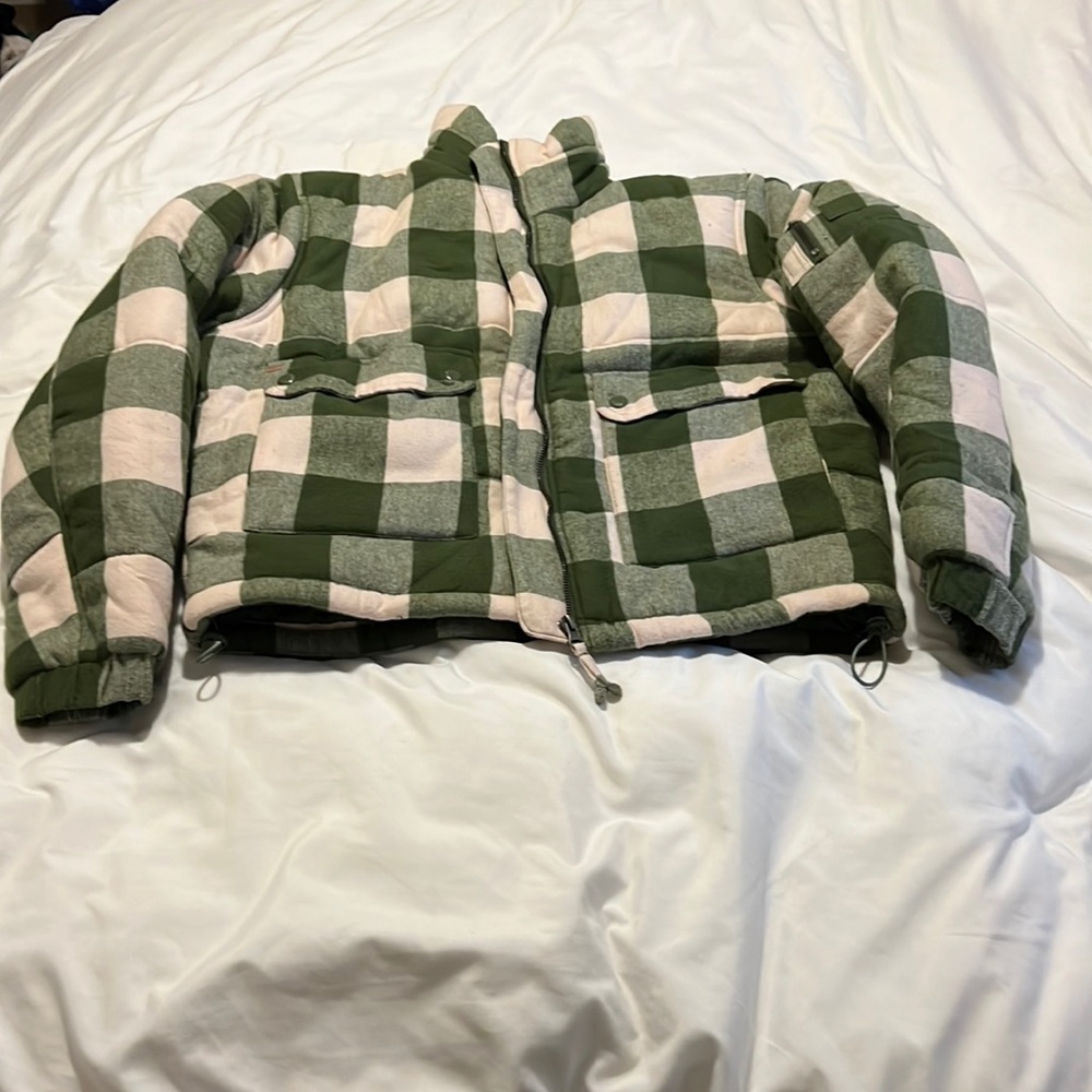 BDG Dixie Flannel Puffer Jacket